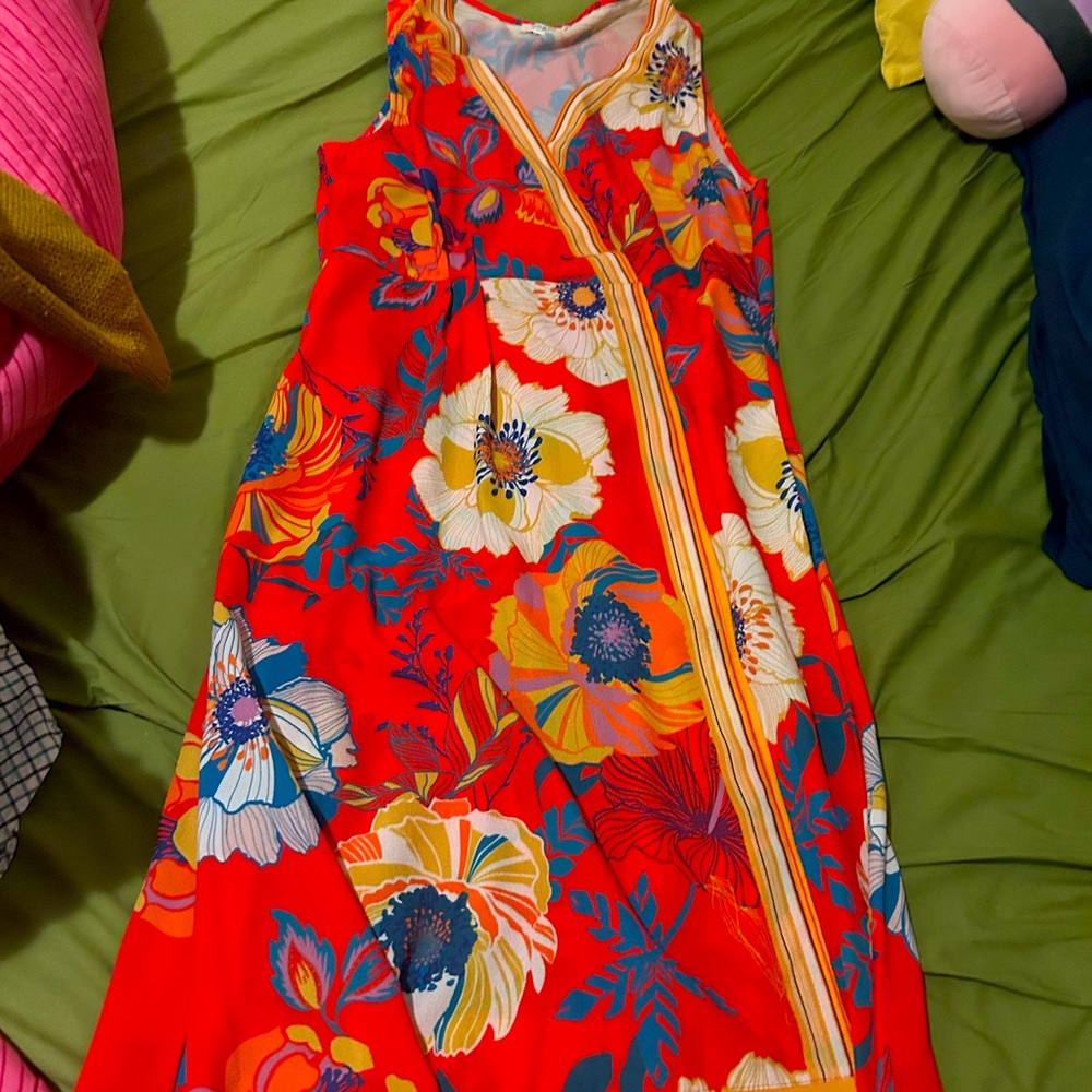 Umgee M Summer Floral wrap dress